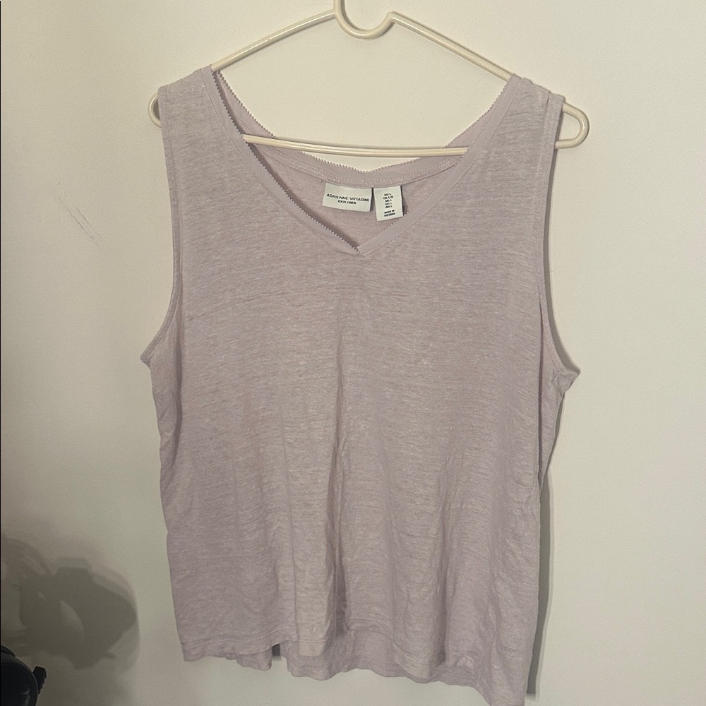 Adrienne Vittadini Lavender Sleeveless Top